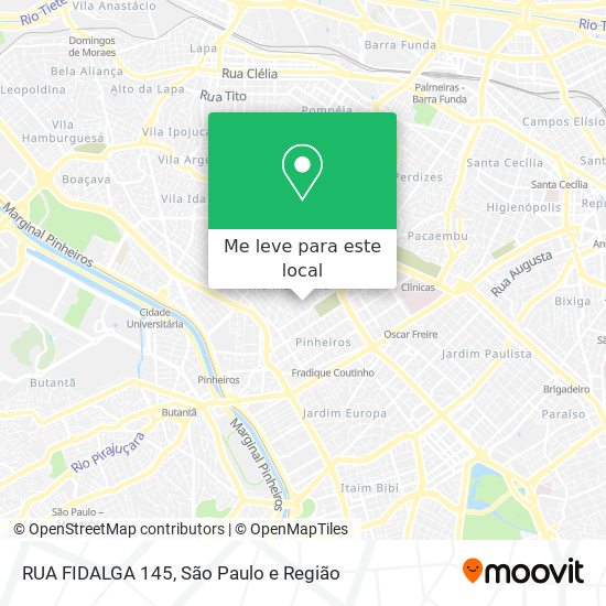 RUA FIDALGA 145 mapa