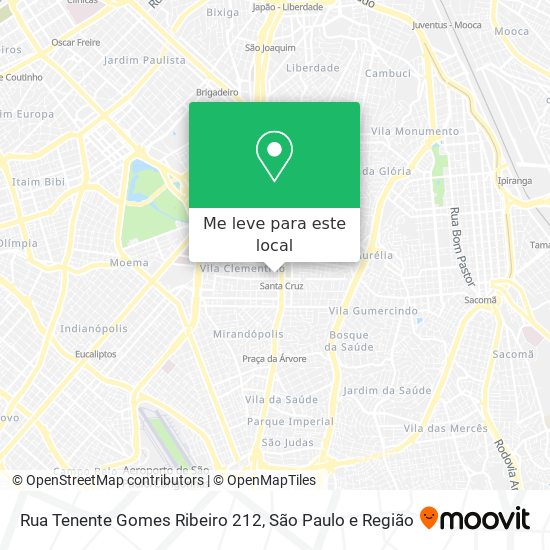 Rua Tenente Gomes Ribeiro 212 mapa