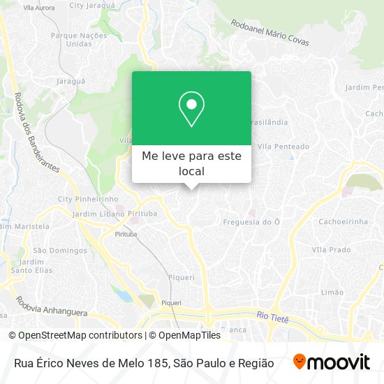 Rua Érico Neves de Melo 185 mapa