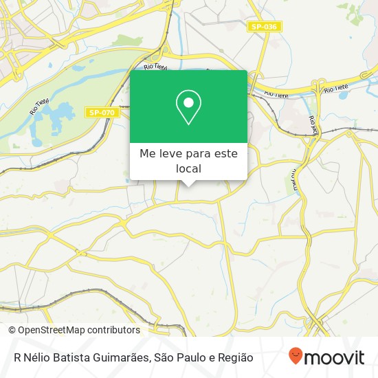 R Nélio Batista Guimarães mapa