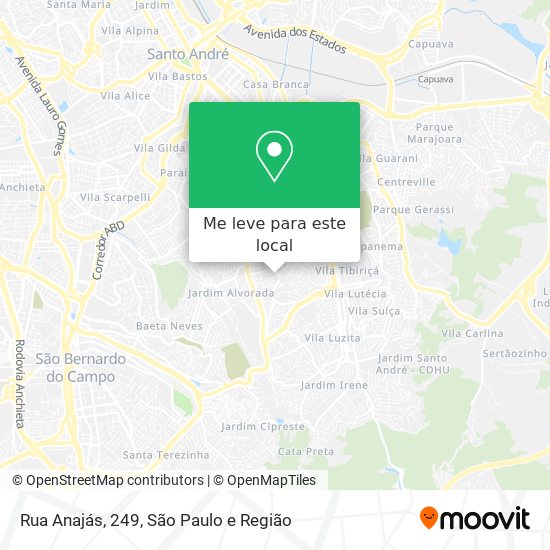 Rua Anajás, 249 mapa