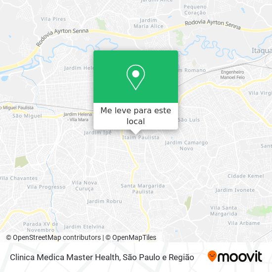 Clinica Medica Master Health mapa