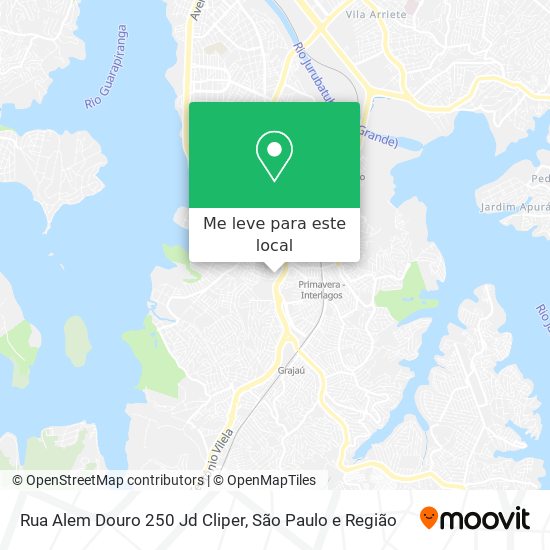Rua Alem Douro  250   Jd  Cliper mapa
