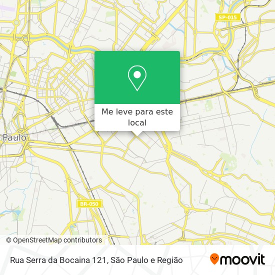 Rua Serra da Bocaina 121 mapa