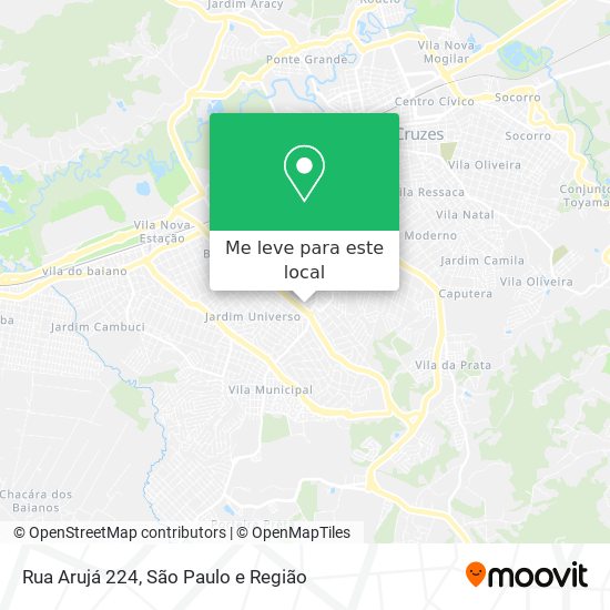 Rua Arujá 224 mapa