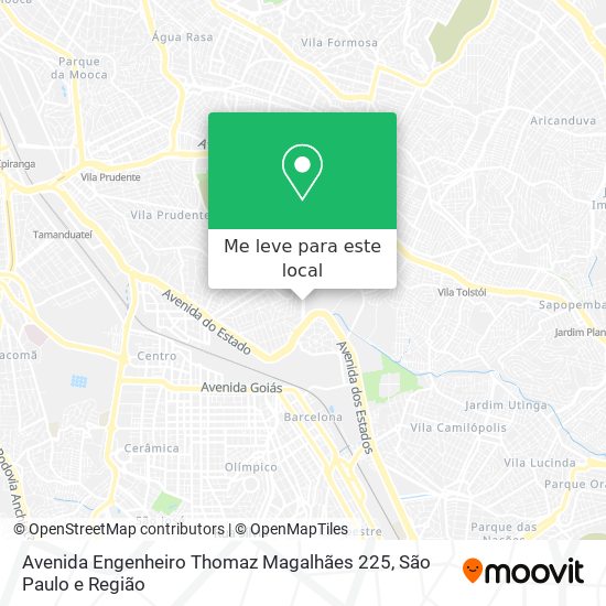 Avenida Engenheiro Thomaz Magalhães  225 mapa