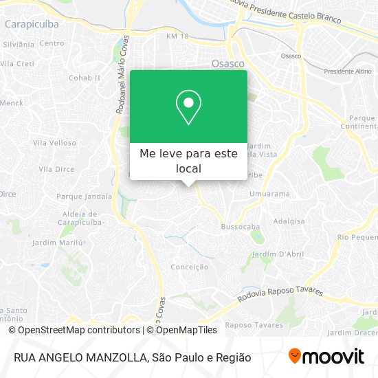 RUA ANGELO MANZOLLA mapa