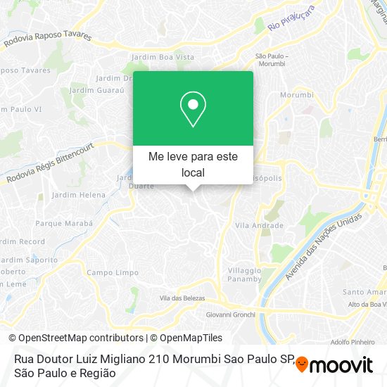 Rua Doutor Luiz Migliano  210  Morumbi  Sao Paulo   SP mapa