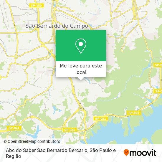 Abc do Saber Sao Bernardo Bercario mapa
