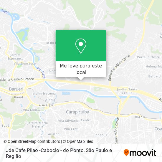 Jde Cafe Pilao -Caboclo - do Ponto mapa