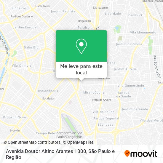 Avenida Doutor Altino Arantes 1300 mapa