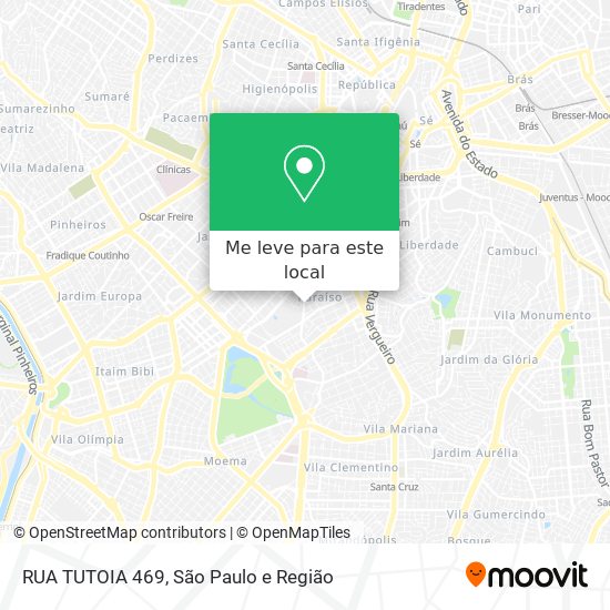 RUA TUTOIA 469 mapa