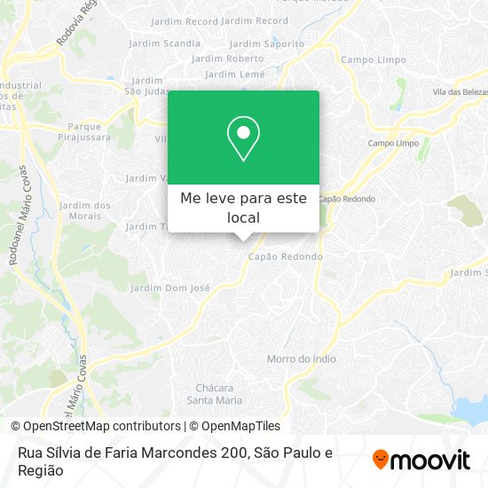 Rua Sílvia de Faria Marcondes 200 mapa