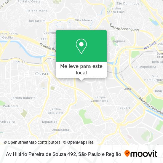 Av  Hilário Pereira de Souza  492 mapa