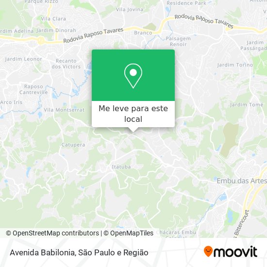 Avenida Babilonia mapa
