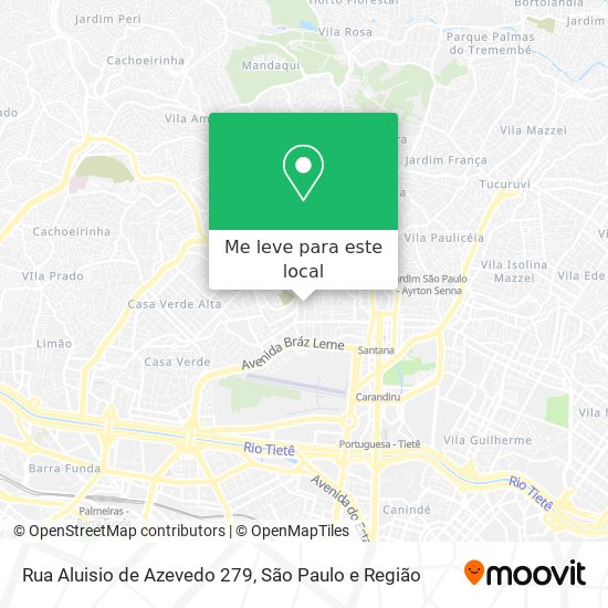 Rua Aluisio de Azevedo 279 mapa