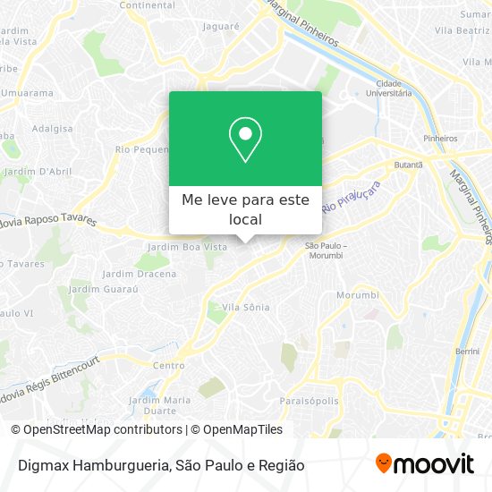Digmax Hamburgueria mapa