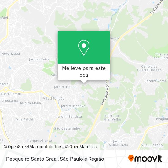 Pesqueiro Santo Graal mapa