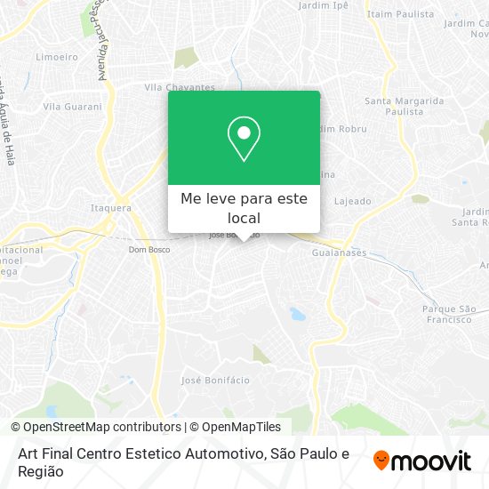 Art Final Centro Estetico Automotivo mapa