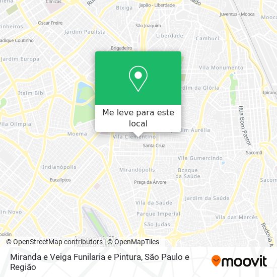 Miranda e Veiga Funilaria e Pintura mapa