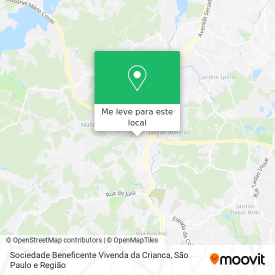 Sociedade Beneficente Vivenda da Crianca mapa