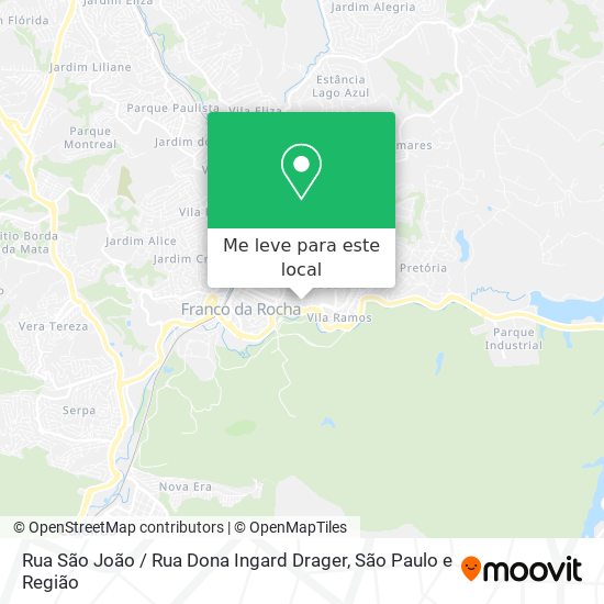 Rua São João / Rua Dona Ingard Drager mapa