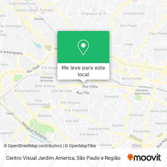 Centro Visual Jardim America mapa