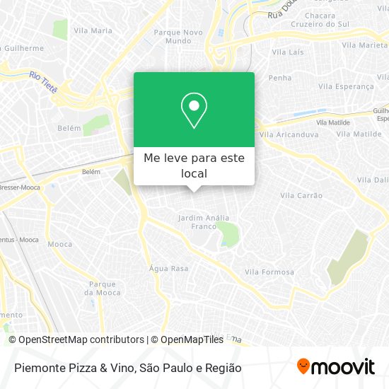 Piemonte Pizza & Vino mapa