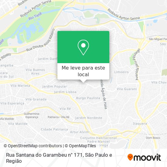 Rua Santana do Garambeu  n° 171 mapa