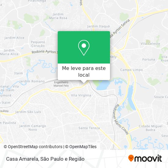 Casa Amarela mapa