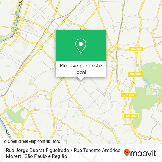 Rua Jorge Duprat Figueiredo / Rua Tenente Américo Moretti mapa