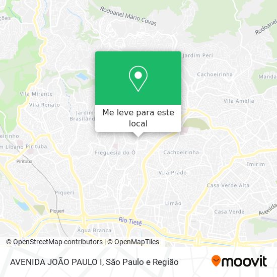 AVENIDA JOÃO PAULO I mapa