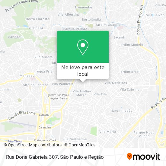 Rua Dona Gabriela 307 mapa