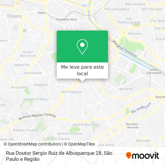 Rua Doutor Sergio Ruiz de Albuquerque 28 mapa