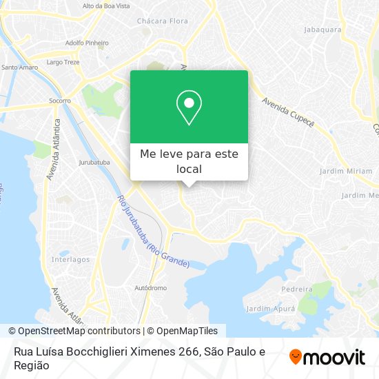 Rua Luísa Bocchiglieri Ximenes 266 mapa