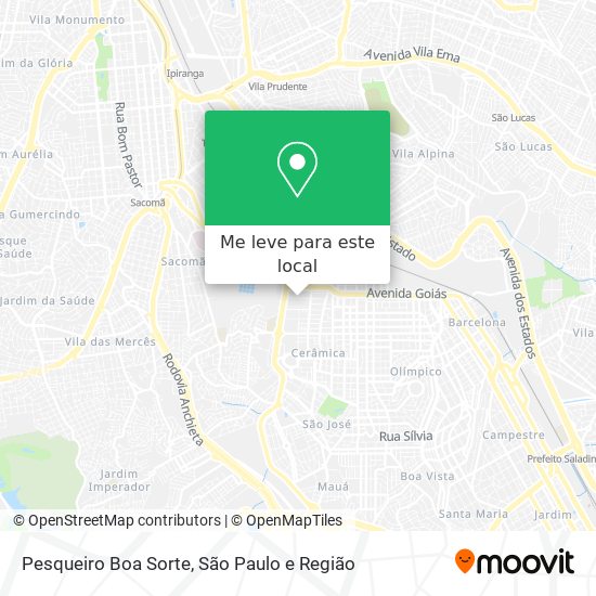 Pesqueiro Boa Sorte mapa