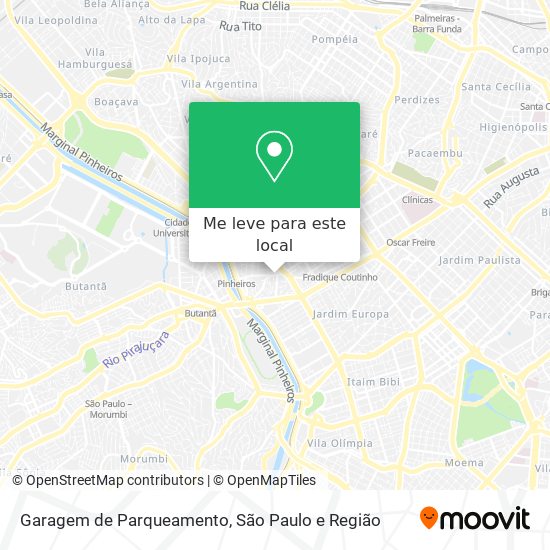 Garagem de Parqueamento mapa