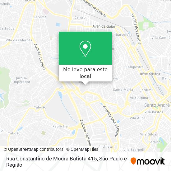 Rua Constantino de Moura Batista 415 mapa