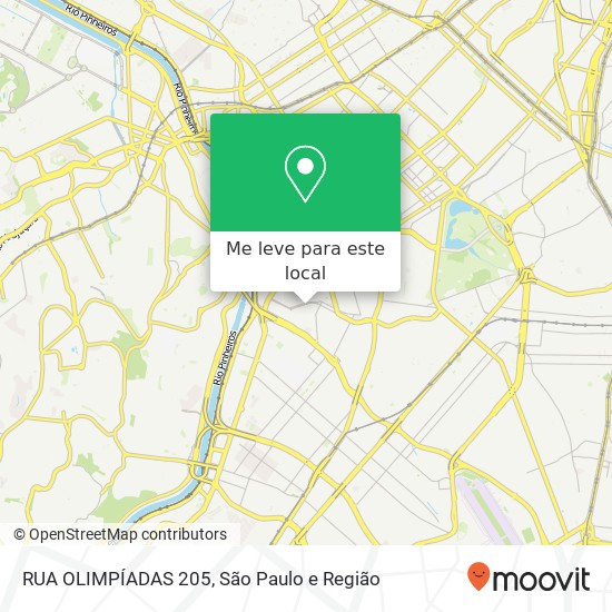 RUA OLIMPÍADAS 205 mapa