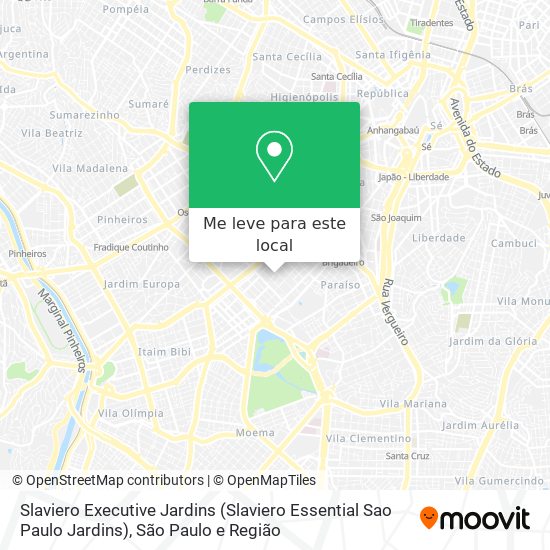 Slaviero Executive Jardins (Slaviero Essential Sao Paulo Jardins) mapa