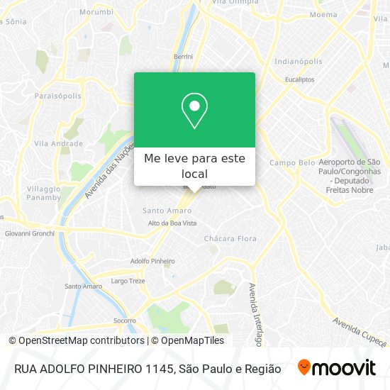 RUA ADOLFO PINHEIRO 1145 mapa