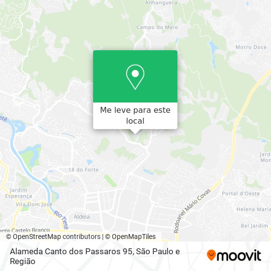 Alameda Canto dos Passaros   95 mapa