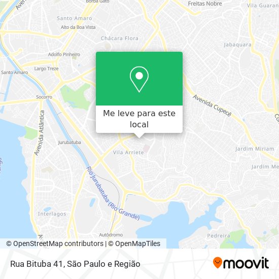 Rua Bituba 41 mapa