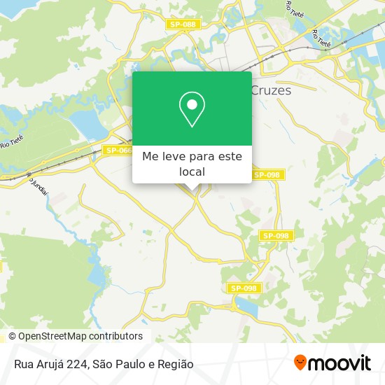 Rua Arujá  224 mapa