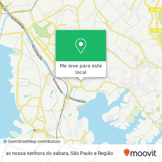 av nossa senhora do sabara mapa