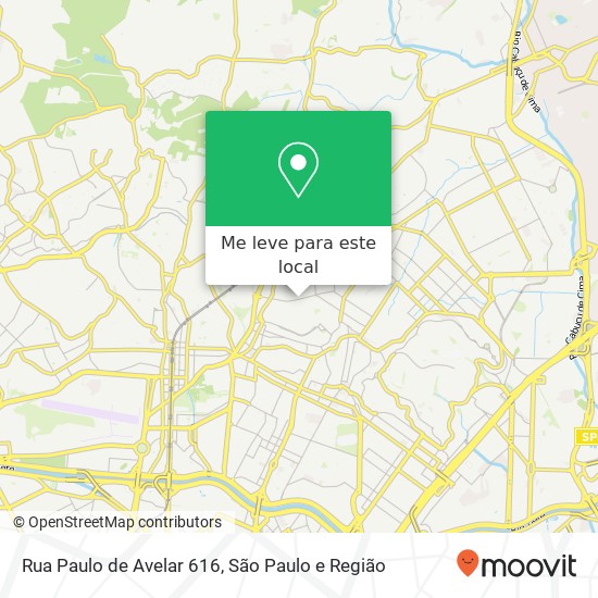 Rua Paulo de Avelar 616 mapa