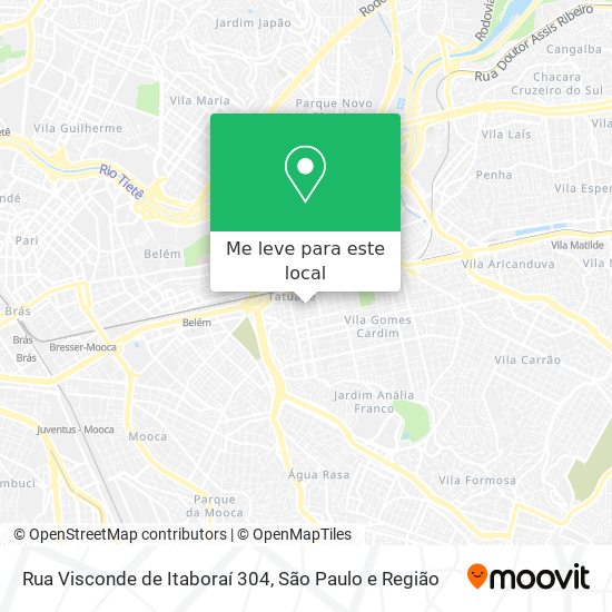 Rua Visconde de Itaboraí 304 mapa