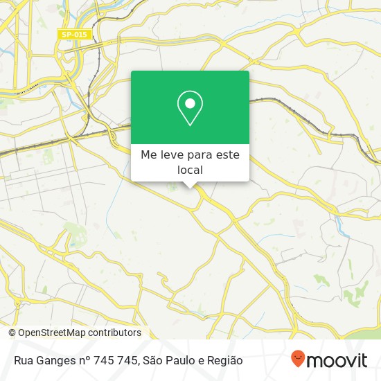 Rua Ganges nº 745 745 mapa