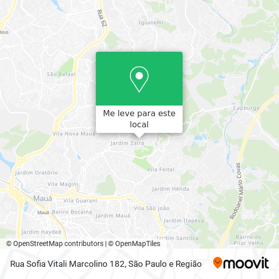Rua Sofia Vitali Marcolino 182 mapa
