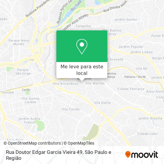 Rua Doutor Edgar Garcia Vieira 49 mapa